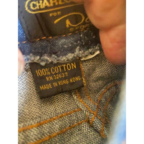 Vintage‎ 70s-80s Charlotte Ford for Don Sport Dark Wash Tall Jeans 100% Cotton - Picture 4 of 8